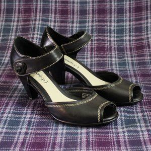 Eurostep Black High Heeled Shoes Size 8M